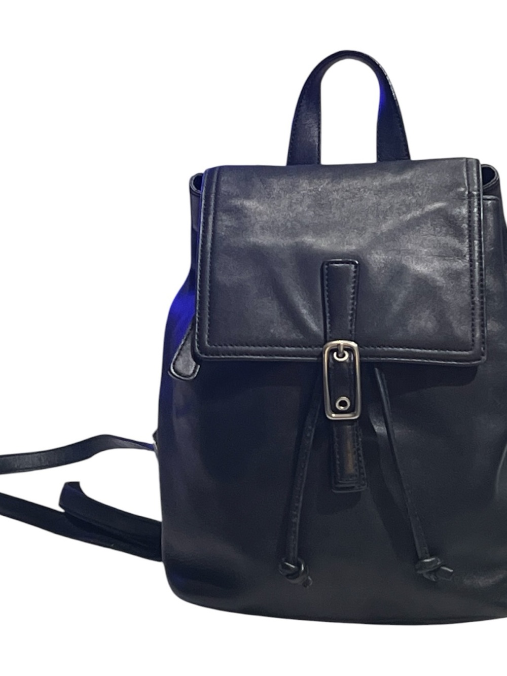 COACH Vintage All Leather legacy Black Backpack 9858 Women's Adjustable Straps - Picture 2 of 14